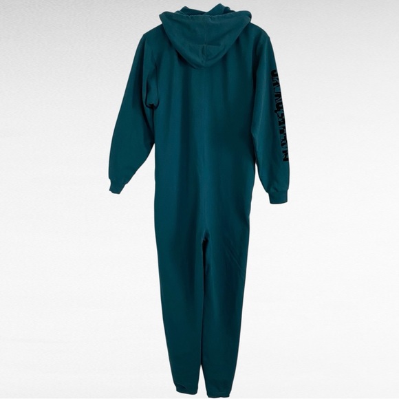 Forever Savage X Fenty | Hunter Green Hooded Showgirl Comfy Jumpsuit Onesie - Picture 3 of 7